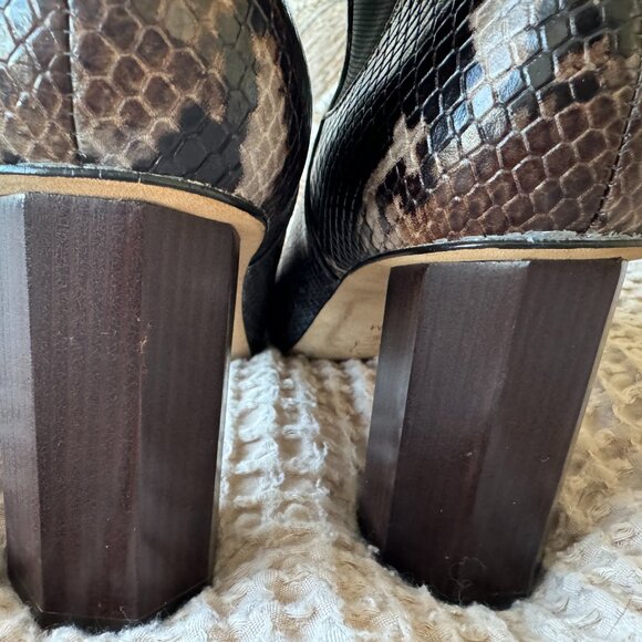 Donald Pliner Laila Round Toe Snake-Embossed boot - Picture 12 of 16